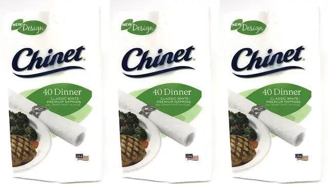Main image of Classic White Premium Dinner Napkins, 2 Ply, 40 Count (Pack of 3)