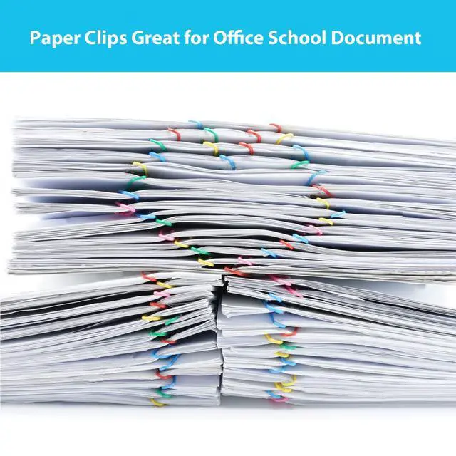 Alt view image 4 of 7 - Paper Clips, 100Pcs 2 Inch Large Paperclips Assorted Color