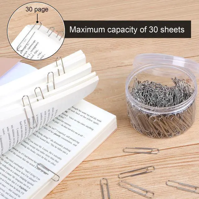 Alt view image 3 of 7 - 280 Pcs Large Paper Clips, 2 Inch Jumbo Paper Clips, Silver Paperclips, Stainless Steel Large Paperclips Office for Teacher Supplies School Supplies