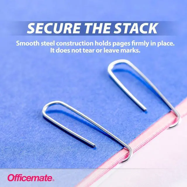 Alt view image 3 of 3 - Premium #1 Paper Clips, 1,000 Paper Clips (10 Boxes of 100 Each) (99916) , Silver