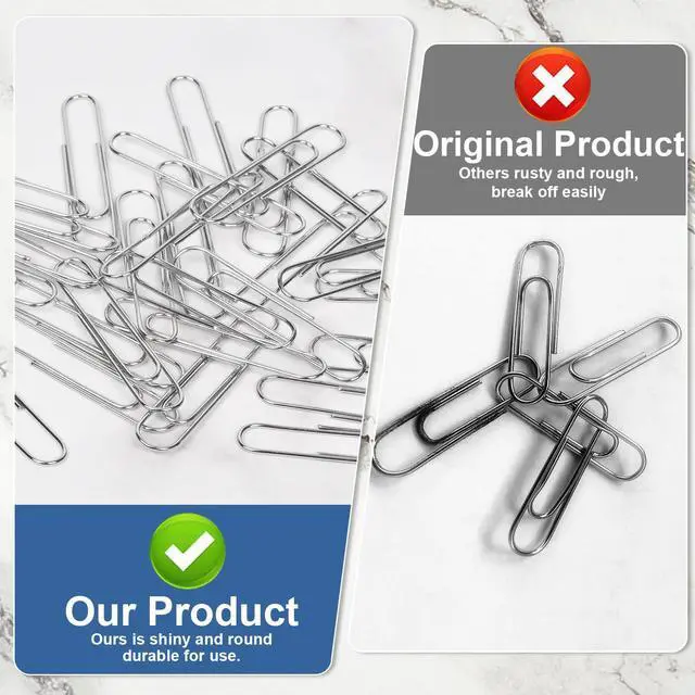 Alt view image 4 of 7 - Jumbo Paper Clips,Large PaperClips,320Pcs Paper Clip for School and Office.
