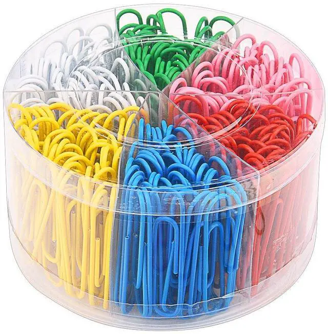Main image of 300 Pieces Large Colorful Paper Clips, 2 Inch