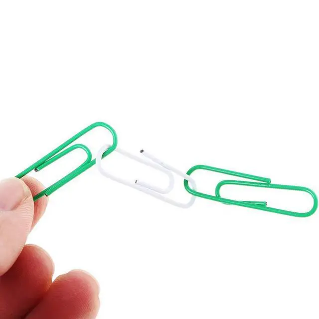 Alt view image 4 of 7 - 500 PCS Colored Paper Clips, 33 mm/1.3Inch Assorted Paperclips