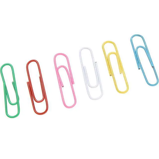 Alt view image 7 of 7 - 500 PCS Colored Paper Clips, 33 mm/1.3Inch Assorted Paperclips