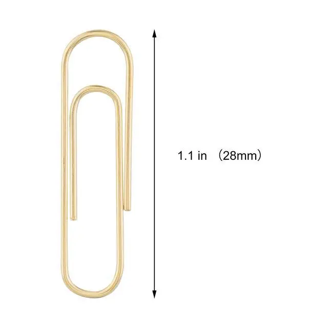 Alt view image 2 of 6 - Gold Paper Clips, 300-Count, 1.1 Inch (28mm) Small