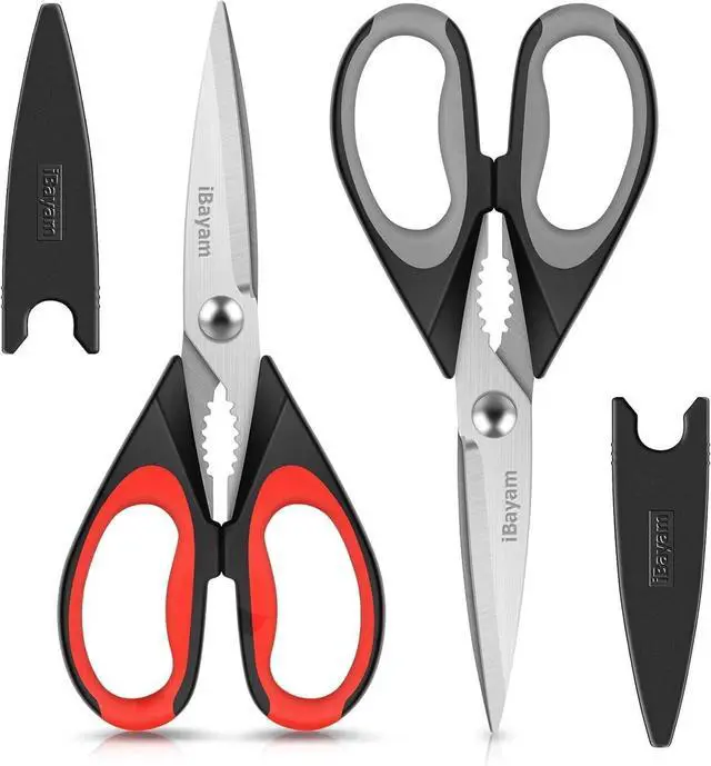 Main image of Kitchen Scissors Shears All Purpose Heavy Duty, Protective Sheath