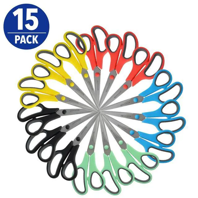 Alt view image 2 of 7 - 8 Inch All Purpose Scissors, Pack of 15