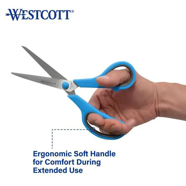 Alt view image 3 of 7 - 8 Inch All Purpose Scissors, Pack of 15