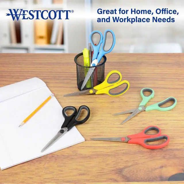 Alt view image 5 of 7 - 8 Inch All Purpose Scissors, Pack of 15