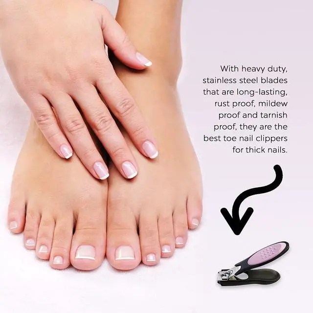 Alt view image 2 of 5 - Nail Clipper, Toenail Clippers, Chrome Plated, Stainless Steel, Sharp, Sturdy, Comfort Grip, Nail Catcher, for Men and Women, Nail Cutter, Trimmer