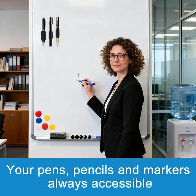 Alt view image 4 of 7 - Adhesive Pencil Holder for Desk, 6 PCS Silicone Pen Holder for Classroom Clipboard Attachment, Pencil Holders Marker Holders for School Teacher Supplies Student Desk Office Whiteboard Accessories