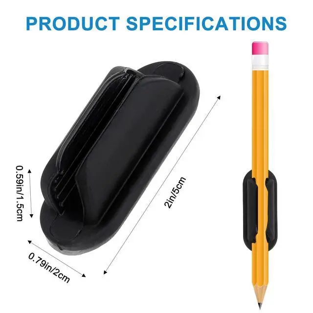 Alt view image 2 of 7 - Adhesive Pencil Holder for Desk, 6 PCS Silicone Pen Holder for Classroom Clipboard Attachment, Pencil Holders Marker Holders for School Teacher Supplies Student Desk Office Whiteboard Accessories