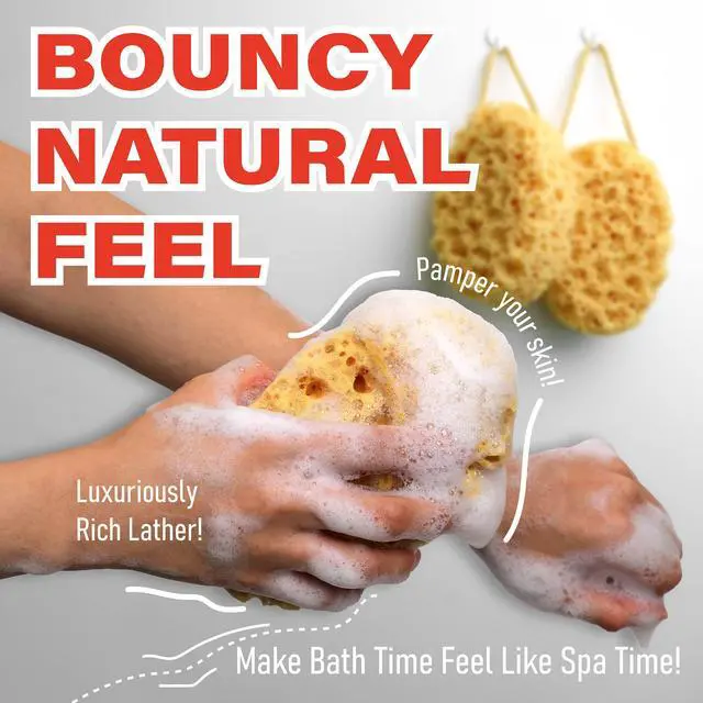 Alt view image 4 of 7 - Bath Sponge, Foam Loofah, Shower Sponge for Body, Oval, 3 Pack