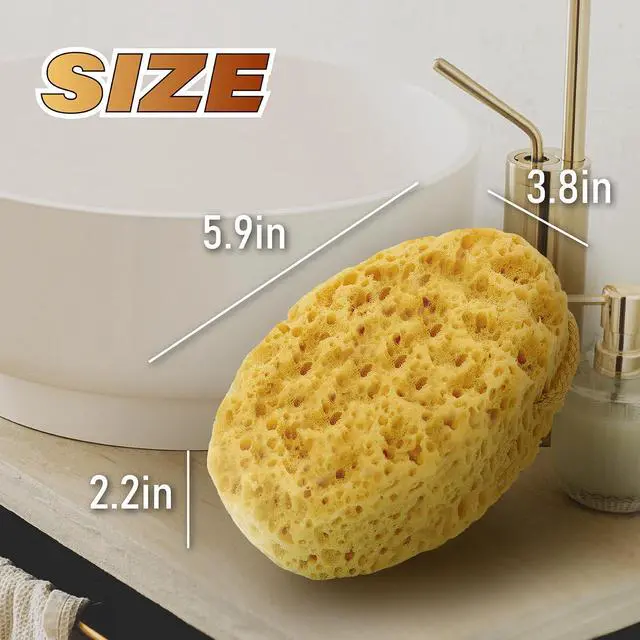 Alt view image 2 of 7 - Bath Sponge, Foam Loofah, Shower Sponge for Body, Oval, 2 Pack