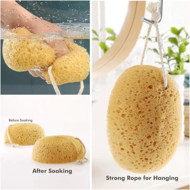 Alt view image 4 of 7 - Bath Sponge for Women Men Body Wash & Exfoliating 2-Pack