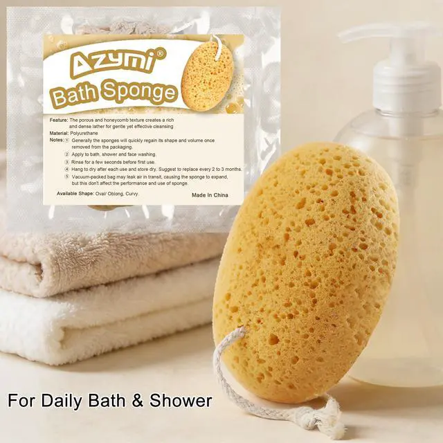 Alt view image 7 of 7 - Bath Sponge for Women Men Body Wash & Exfoliating 2-Pack