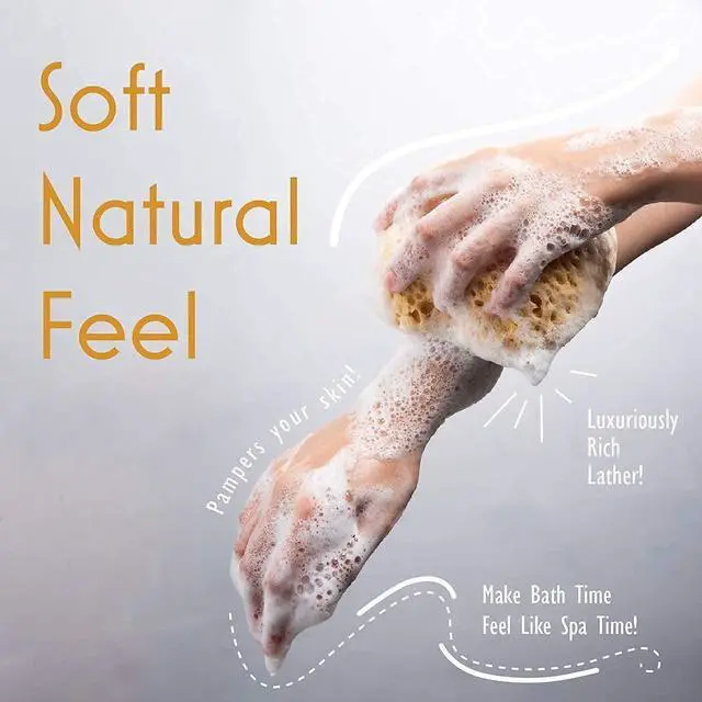 Alt view image 5 of 7 - Bath Sponge, Foam Loofah, Shower Sponge for Body, Curvy, 3 Pack