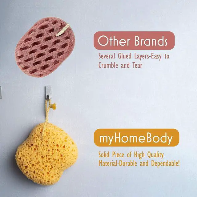 Alt view image 7 of 7 - Bath Sponge, Foam Loofah, Shower Sponge for Body, Curvy, 3 Pack