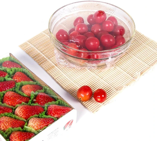 Alt view image 7 of 7 - 100% Compostable Plastic Cling Wrap Dispenser With Slide Cutter 12 inch Food Service Cling Film Wrap Roll - 12" x 360 Ft ECO friendly Food Wrap(The Slide Cutter stored in The Inner core of The roll)
