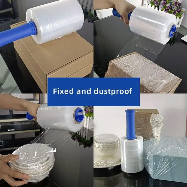 Alt view image 5 of 6 - Stretch Wrap 5.11"×1000' Plastic Wrap Roll for Moving Shipping Wrap