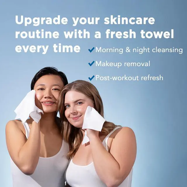 Alt view image 6 of 7 - XL Dry Face Wipes (50 Ct, 1 Pack), Ultra-Absorbent Plant-Based Facial Towels, Disposable Makeup Remover Wipes for Face, No Fragrance, Hypoallergenic, 100% USDA Biobased, NEA Accepted