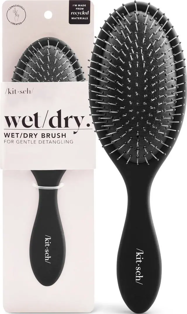 Main image of Wet Dry Brush Detangler Hair Brush for Women - Flexi Black