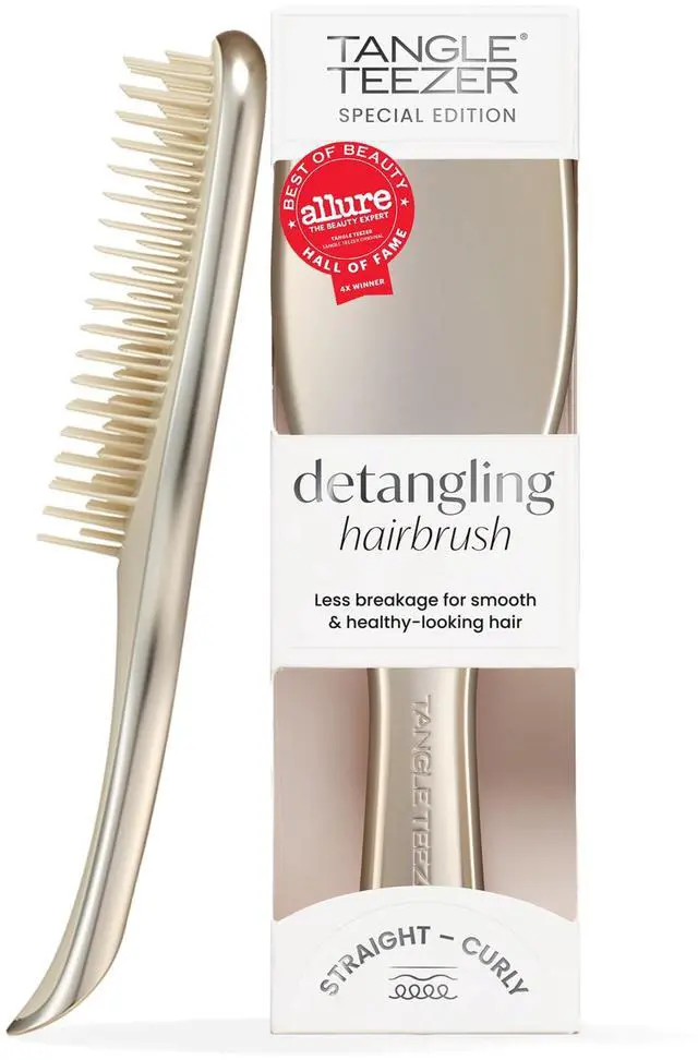 Main image of Chrome Ultimate Detangler Brush, Straight to Curly, Champagne