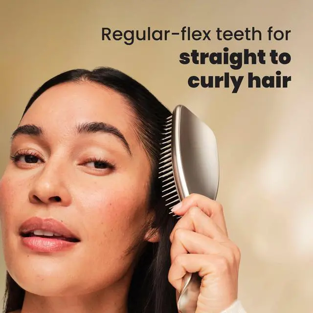 Alt view image 5 of 7 - Chrome Ultimate Detangler Brush, Straight to Curly, Champagne