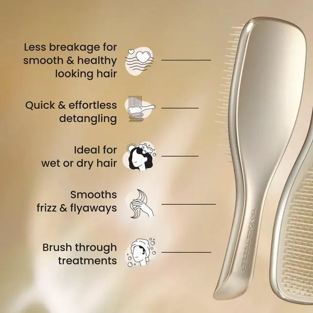 Alt view image 6 of 7 - Chrome Ultimate Detangler Brush, Straight to Curly, Champagne