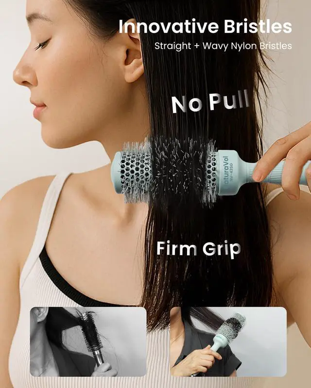 Alt view image 5 of 7 - NaturaVol Round Brush for Blow Out, Round Hair Brush for Blow Drying