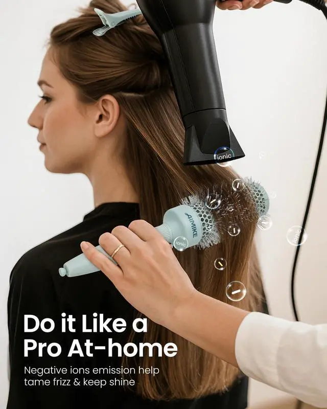 Alt view image 6 of 7 - NaturaVol Round Brush for Blow Out, Round Hair Brush for Blow Drying