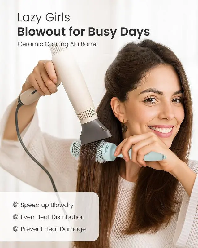Alt view image 7 of 7 - NaturaVol Round Brush for Blow Out, Round Hair Brush for Blow Drying