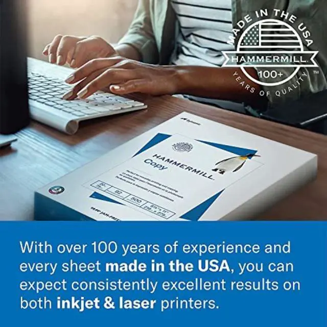 Alt view image 6 of 7 - Printer Paper, Premium Color 28 lb Copy Paper, 8.5 x 11-1 Ream (500 Sheets) - 100 Bright, Made in the USA, 102467R