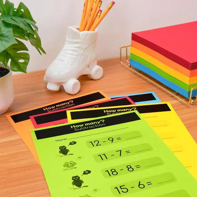 Alt view image 5 of 6 - Mega Collection, Colored Paper,"Classic" 5-Color Assortment, 625 Sheets, 24 lb/89 gsm, 8.5" x 11" - MORE SHEETS! (91623)