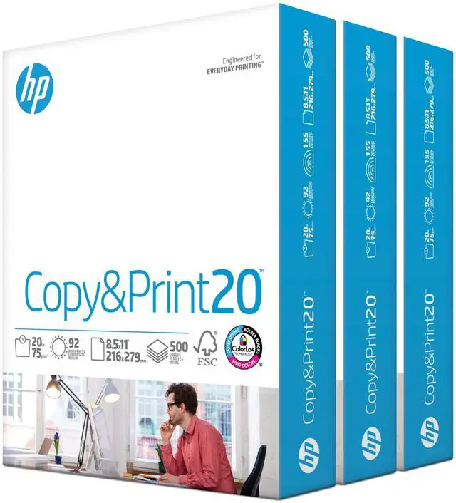 Main image of | Printer Paper | 8.5 x 11 Paper | Copy &Print 20 lb | Case - 1,500 Sheets | 92 Bright | FSC Certified | 200090C