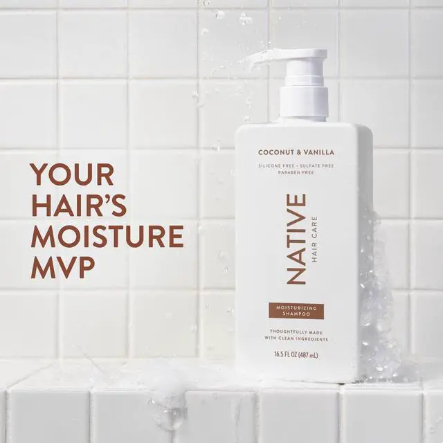 Alt view image 2 of 7 - Coconut & Vanilla Shampoo and Conditioner Contain Naturally Derived Ingredients | All Hair Types, Color & Treated, Fine to Dry Damaged, Sulfate & Dye Free - 2-Pack