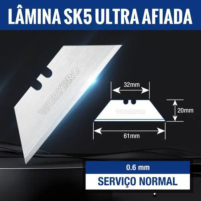 Alt view image 5 of 7 - Utility Knife Blades, 100-Pack SK5 Steel Blades with Dispenser