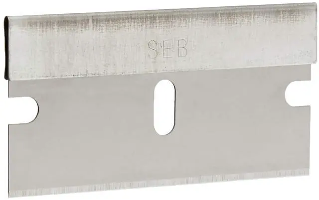 Main image of Single Edge Razor Blades, High Carbon Steel, Clam Shell, 100-Pack