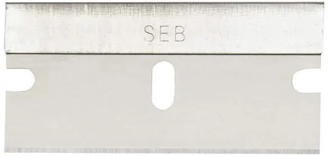 Alt view image 2 of 4 - Single Edge Razor Blades, High Carbon Steel, Clam Shell, 100-Pack