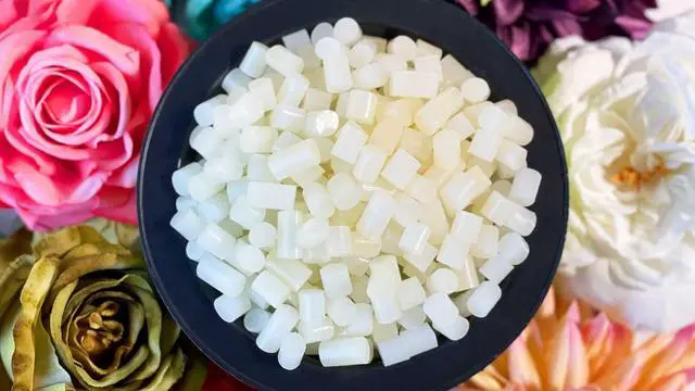Alt view image 7 of 7 - B-2001 Less Stringing Skillet Glue Cube Pellets for Crafts and Floral Projects, 1 lb Bag, Use in Surebonder Glue Skillets, Cream Color