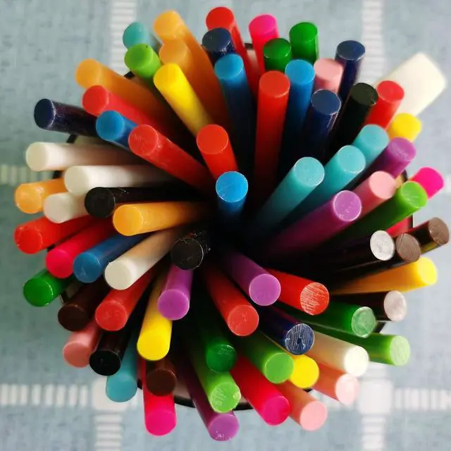 Alt view image 7 of 7 - 50PCS Hot Glue Sticks for Hot Glue Gun 7mm Glue Gun Sticks Opaque Color Glue Sticks for Glue Gun Colored Mini Hot Melt Glue Sticks Color Mini Glue Sticks Multipurpose for Art & Craft Project