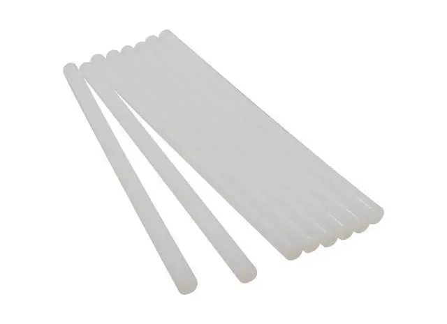 Alt view image 2 of 2 - Acrylic High-Strength Full Size 10" Tough Hot Glue Sticks for Superior Bonding to Hard-to-Bond Surfaces, 8 Pack, White