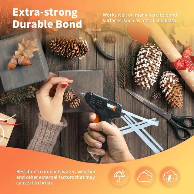 Alt view image 5 of 7 - Mini hot Glue Gun Sticks 120 Pcs Clear hot Glue Sticks Dia 0.27 x 8 Long Mini Glue Stick, All-Purpose Glue Sticks Bulk for Crafting, Scrapbooking & More - Compatible with Most Glue Guns