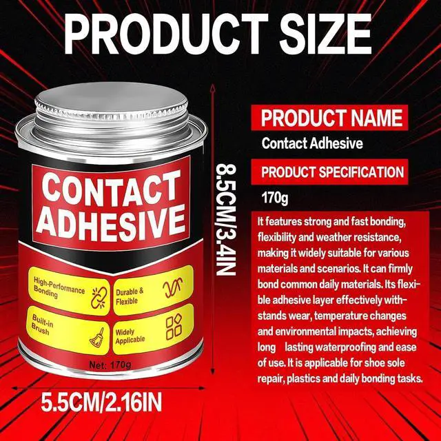 Alt view image 7 of 7 - 170g Contact Cement Adhesive, Contact Cement Glue