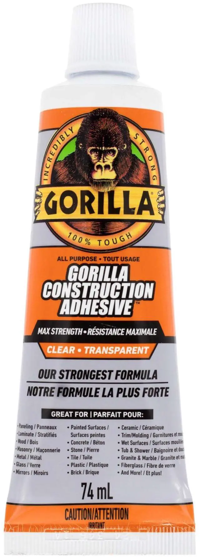 Main image of Max Strength Construction Adhesive, Clear, 2.5 oz