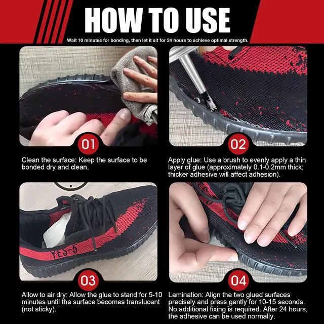 Alt view image 6 of 7 - 6 OZ Contact Cement Adhesive, Instant Strong Bonding, Waterproof