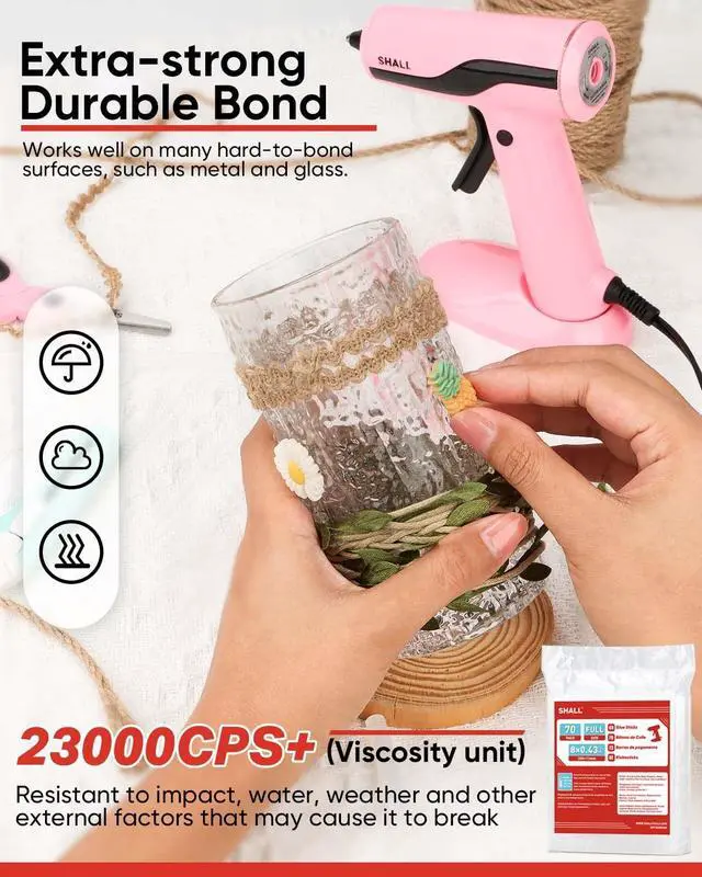 Alt view image 4 of 7 - Full Size Hot Glue Sticks, 0.43 Dia x 8 Long, 70-Pack Clear Hot Melt Glue Gun Sticks for All-Temp Glue Guns, Multipurpose for Kids Adults DIY Art Craft Sealing Repairing Festival Decoration