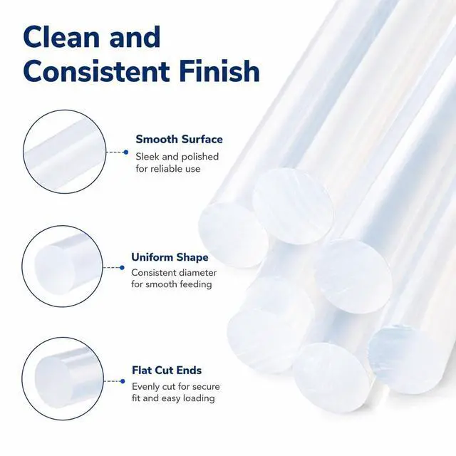 Alt view image 3 of 7 - Sukh 50PCS Mini Hot Glue Sticks - Clear Mini Glue Gun Sticks for Crafting