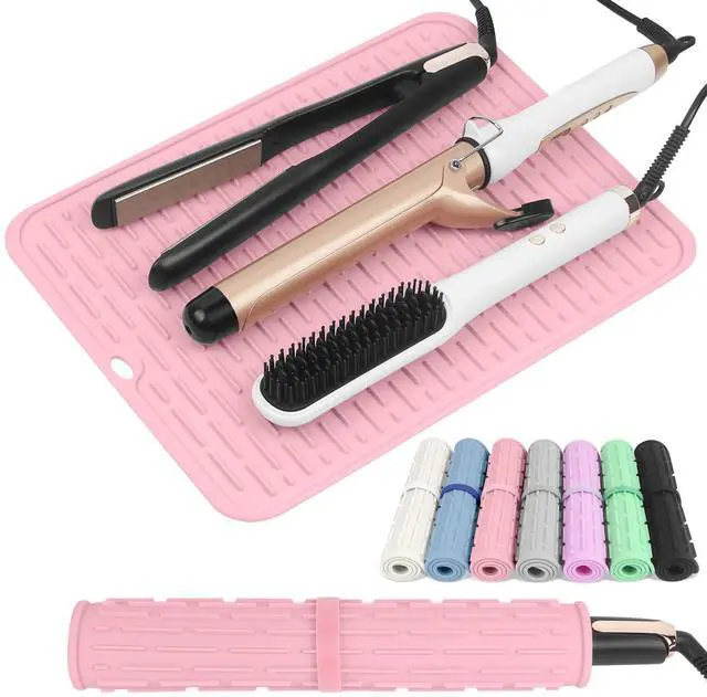 Main image of Oversize Silicone Heat Resistant Mat for Hair Tools(14.2" x 11")