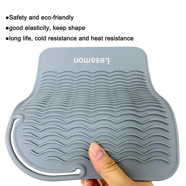 Alt view image 6 of 7 - Large Heat Resistant Mat for Hair Styling Tools, 11 x 7.5 in, Grey